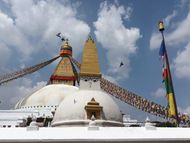 Flying over the Stupa